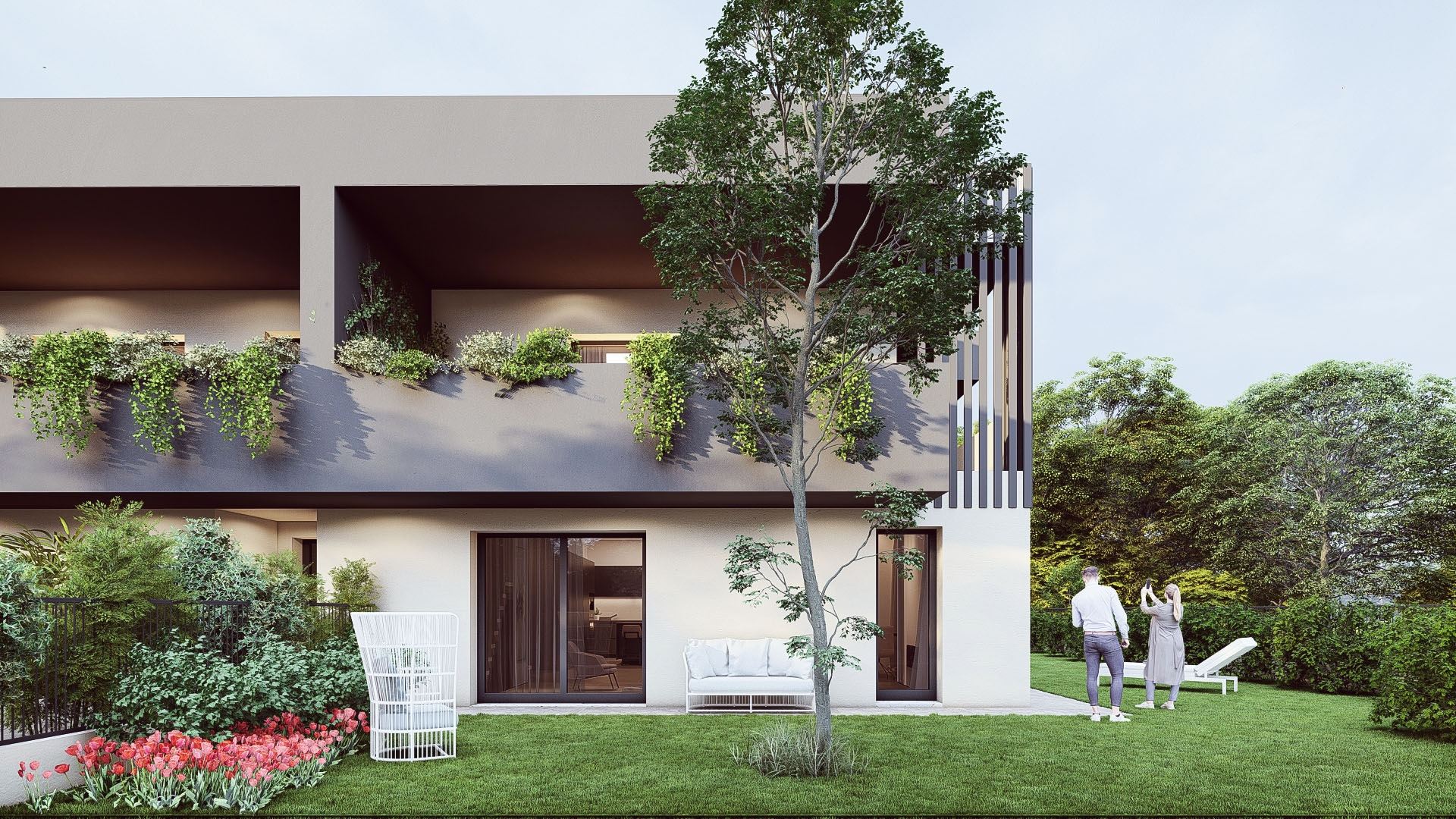 Vigodarzere loc. Saletto. In quartiere esclusivo, unit&agrave; con giardino oppure terrazzo abitabile