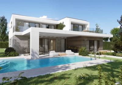 Cadoneghe, Località Bragni. Villa in classe A4 con piscina