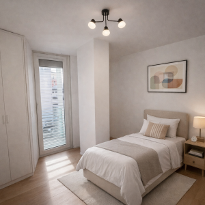 Le immagini presentano un allestimento di home staging virtuale.