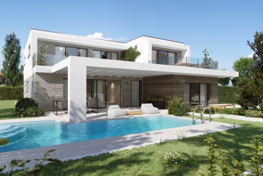 Cadoneghe, Località Bragni. Villa in classe A4 con piscina - Grimaldi Padova